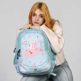 Oh My Pop! Plus Running Rucksack Ice Flamingo - Blau