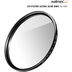 Walimex UV-Filter Slim Super DMC 86mm (UV-Filter), Objektivfilter, Schwarz
