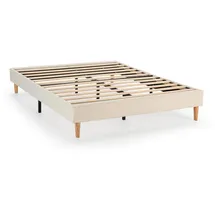 VS Venta-stock Polsterbett 140 x 190 cm Beige