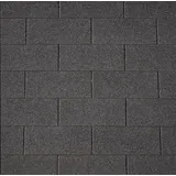 COLIBRI Rechteck-Dachschindeln 80 x 33,6 cm Schwarz