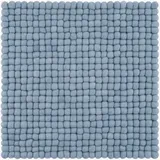 myfelt Stuhlkissen Filzkugel 36 x 36 cm Blau