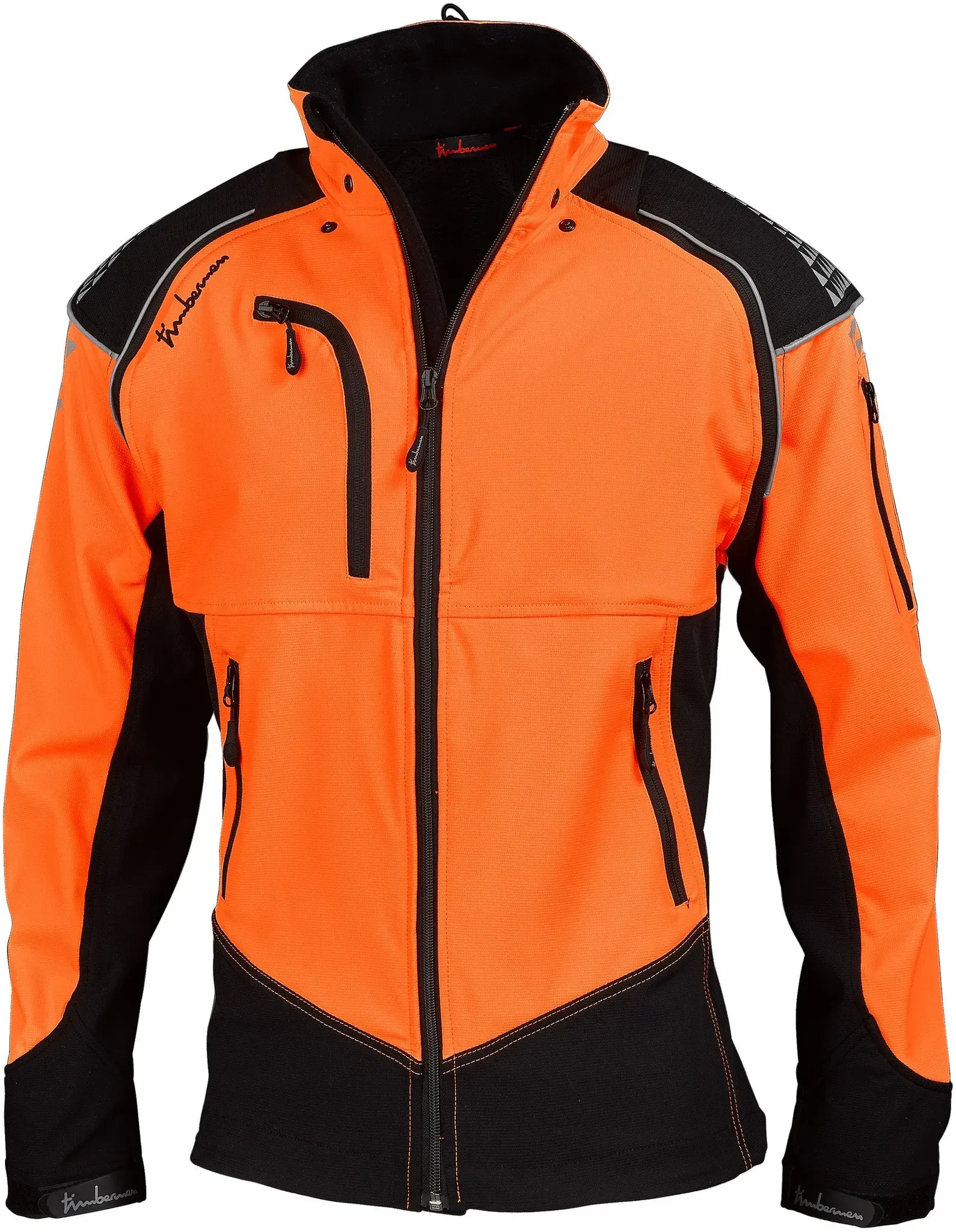 Timbermen Forstjacke Allround, rot-gelb, M
