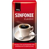 Jacobs SINFONIE CLASSIC Kaffee, gemahlen, Arabica- und Robustabohnen kräftig, 500,0 g