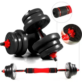 CCLIFE Hantelset 2er Kurzhanteln verstellbar 20 kg schwarz