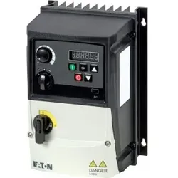 Eaton 199416 Frequenzumrichter, 230 V AC, 3-phasig, 7 A, 1.5 kW, IP66/NEMA 4X, Funkentstörfilter, 7-Segment-Anzeige, Lokale Bedienelemente,