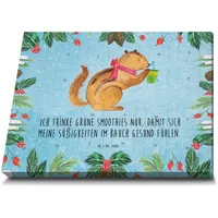 Mr. & Mrs. Panda Adventskalender Eichhörnchen Smoothie Mit Füllung von 'Classic' - Geschenk, Streifenhörnchen, Green Smoothies, Lustige Sprüche, Diät, Abnehmen, Weihnachtskalender, schokolade