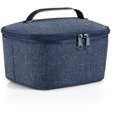 Reisenthel coolerbag S Pocket Kühltasche mit Obermaterial aus recycelten PET-Flaschen Ideal für das Mittagessen unterwegs, Couleur:Herringbone Dark Blue