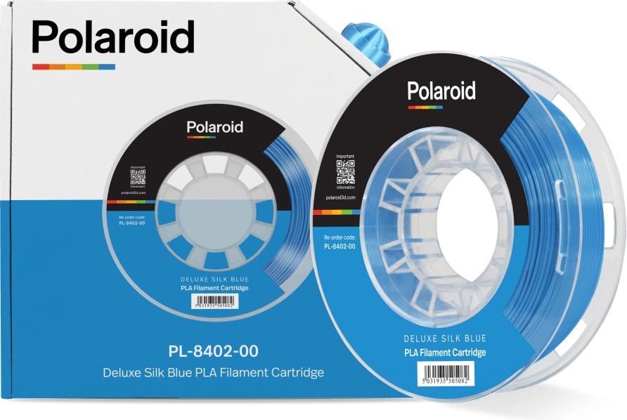 Polaroid Filament Universal Deluxe Seide PLA Filam. (PLA, 1.75 mm, 250 g, Blau), 3D Filament, Blau