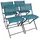 VCM Sumila Gartenstuhl 45 x 45 x 0 cm blau 4 St.
