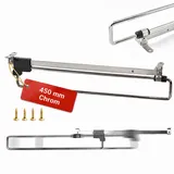 ALUSFERA Ausziehbare Kleiderstange - Kleiderbügelhalter Ausziehbar aus Metall - Schrankstange Verstellbar für Platzersparnis und bessere Zugänglichkeit