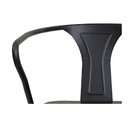 Mendler 2er-Set Esszimmerstuhl HWC-H10d, Stuhl Küchenstuhl Chesterfield Metall Kunstleder Industrial Gastronomie ~ schwarz-braun