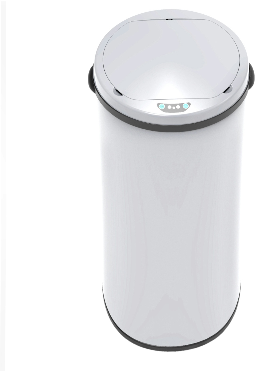 SVITA Sensor-Mülleimer 50L Stahl Mülleimer mit Sensor Elektrischer Abfalleimer Küche Automatikmülleimer mit Sensor Weiß