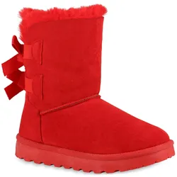 Damen Winter Boots in Rot