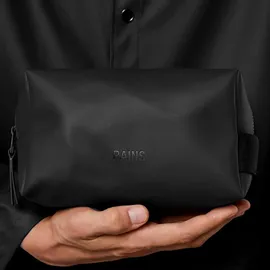 Rains Wash Bag Kleine Kulturbeutel, Erwachsene, Unisex, 01 Schwarz (Schwarz), Einheitsgröße