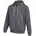 Fleece Kapuzenjacke Herren Grau/Schwarz L