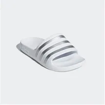 adidas Aqua Adilette Kids Cloud White / Silver Metallicallic / Cloud White 35