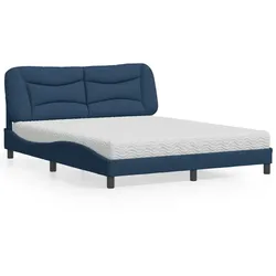 Bett mit Matratze – Blau, 160x200 cm – Komfort & Stil