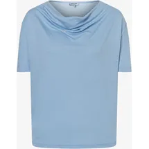 More & More Shirt mit Wasserfall-Ausschnitt