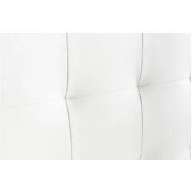 miliboo Bettkopfteil gepolstert weißes 160 cm Halciona