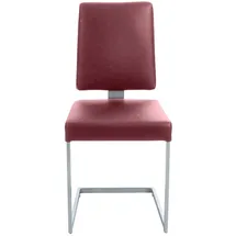 K+W Komfort & Wohnen Freischwinger Leder rot