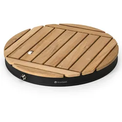 blumfeldt Gartendusche Pooldusche - Aluminium,Teak Campingdusche - Schwarz