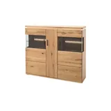 Woodford Highboard Alone ¦ holzfarben ¦ Maße (cm): B: 150 H: 128 T: 37