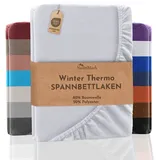 NatureMark Spannbettlaken Baumwolle-Polyester 90 x 190 - 100 x 200 cm weiß