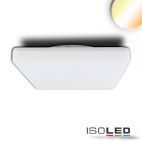 ISOLED LED Decken/Wandleuchte 24W, quadratisch, IP54, ColorSwitch 3000K4000K, weiß