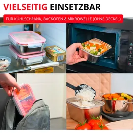 Westmark Edelstahl Lunch Box Frischhaltedose, 1300 ml