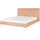 Beliani Marville 180 x 200 cm Pfirsichrosa