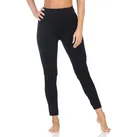 Aurela Damenmode Thermoleggings Winterleggings Damen Skiunterwäsche schwarz Thermo Leggings (2er-Pack) Polarfleece, Nahtloses Hosenteil, Elastisches Gewebe, Blickdicht schwarz 36/40