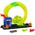 Hot Wheels Spielzeugauto Trackset, Tankstelle mit Die-Cast-Spielzeugauto Maßstab 1:64, 2 Spielmöglichkeiten, Twister-Loopings und schnelles Track-Stecksystem,JBM63