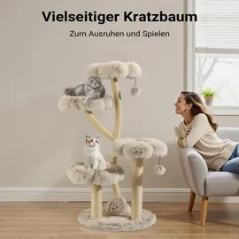 fudajo Designer Kratzbaum 59 x 59 x 123 cm braun