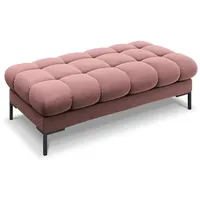 Micadoni Bank, Pink, 2-Sitzer, 133x41x62 cm, Hergestellt in Europa,