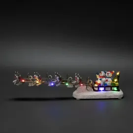 Konstsmide LED Szenerie Schneemann mit Hundeschlitten