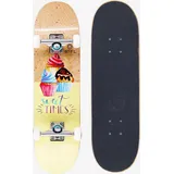 BTFL ALICE - Kinderskateboard mini 28 x 7.5 Zoll, Komplettboard für Kinder bunt|gelb 7,5"