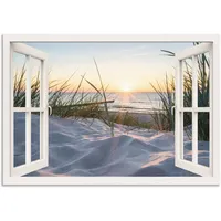 Artland Wandbild »Ostseestrand durchs Fenster«, Meer Bilder, (1 St.),