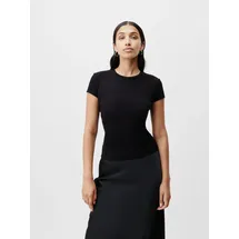 LeGer By Lena Gercke LeGer T-Shirt Cindy, LeGer by Lena Gercke Figurbetont mit Rundhalsausschnitt schwarz XS (34)