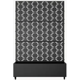 casa.pro Aaskis 190 x 120 x 38 cm Schwarz
