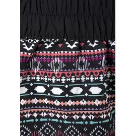 LASCANA Badeshorts Damen Schwarz/Mehrfarbig 48