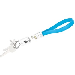 XLAYER Kabel Colour Line Key Cable Lightning 0.2m Smartphone-Kabel, Lightning, Lightning (20.00 cm) blau