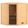 Karibu Woodfeeling Mia - 38 mm -ohne Dachkranz-Ganzglastür in Graphit-Optik