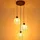 GLOBO LED Pendelleuchte 3-flg. 30 cm rund Schwarz/Metall