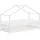 ML-Design Hausbett 90 x 200 cm Kiefer massiv weiß