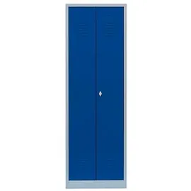 Lüllmann Spind enzianblau, lichtgrau 510401, 1 Schließfach 50,0 x 50,0 x 180,0 cm
