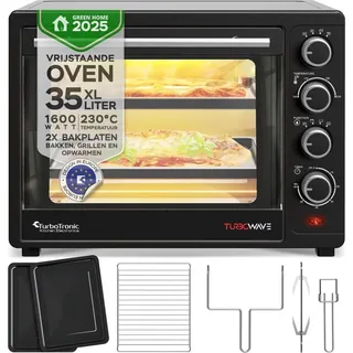 TurboTronic Minibackofen schwarz