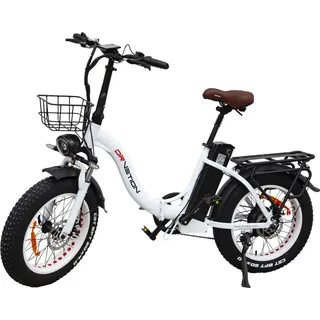E Bike Herrenfahrrad Damenfahrrad 20 Zoll klapprad Damen Klappräder Hollandrad City E-Bikes & E-Hollandräder - Weiß