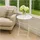Hti-Living Gartentisch Vino rund 60 x 70 cm weiß
