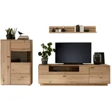 MCA Furniture MCA Wohnwand Girona Holz Braun Eiche