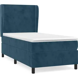 vidaXL Boxspringbett 100 x 200 cm Dunkelblau